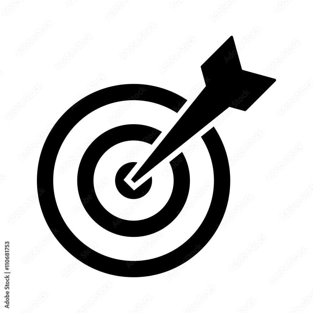 target business icon black on whte background target business icon black on whte background
