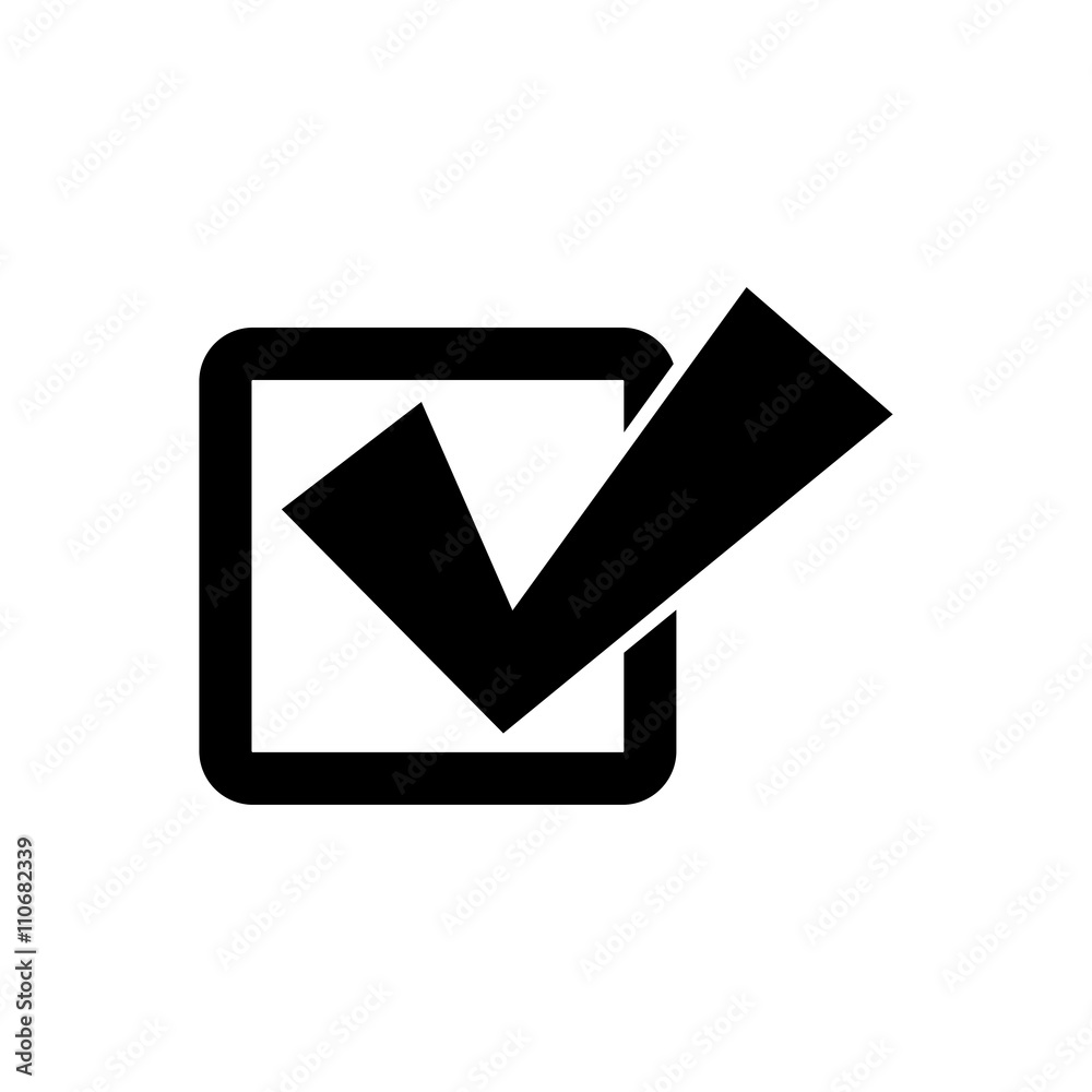 ok choice icon black on white background ok choice icon black on white background
