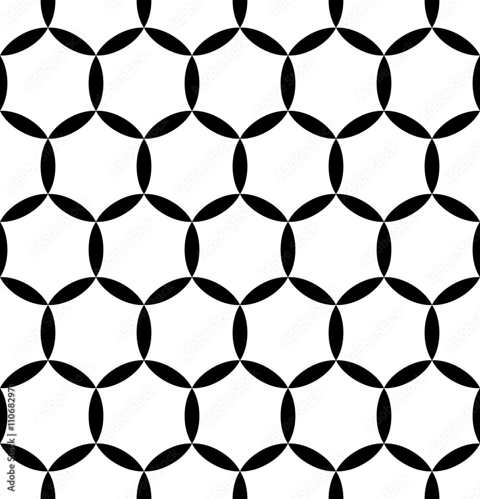 Fototapeta premium Vector modern seamless geometry pattern, black and white abstract geometric background, pillow print, monochrome retro texture, hipster fashion design