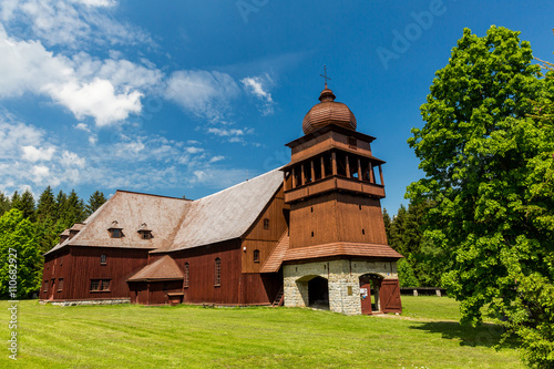 All wooden church Svaty Kriz in Slovakia