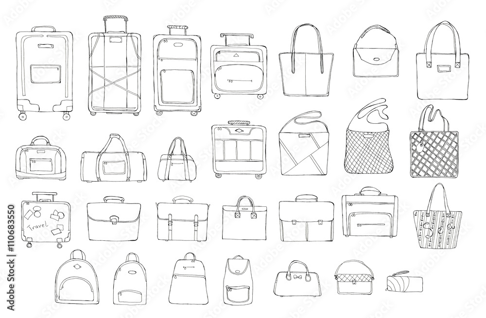 Bag Drawing Images - Drawing Skill