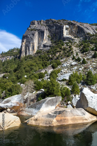 Beautiful scenario at the Yosemite National Park  California  USA