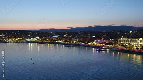 Cannes, night, Provence-Alpes-Côte d'Azur, French Riviera