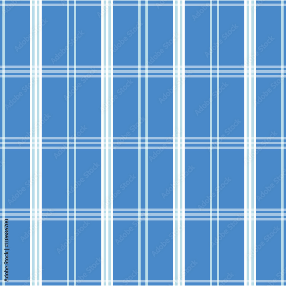 Seamless blue background of plaid pattern