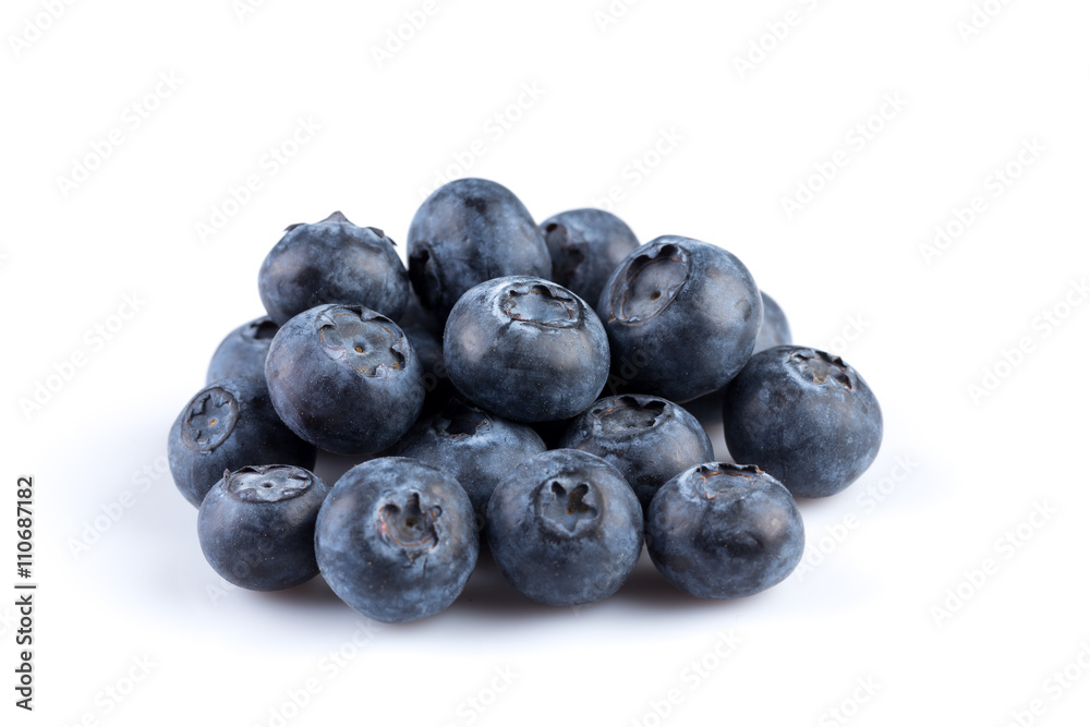 Blueberries on white background Blueberries on white background