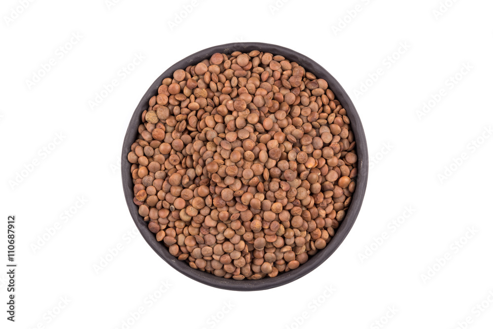 Lentils Isolated on White Background Lentils Isolated on White Background