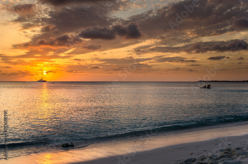 Stunning Sunset over the Caribbean Sea