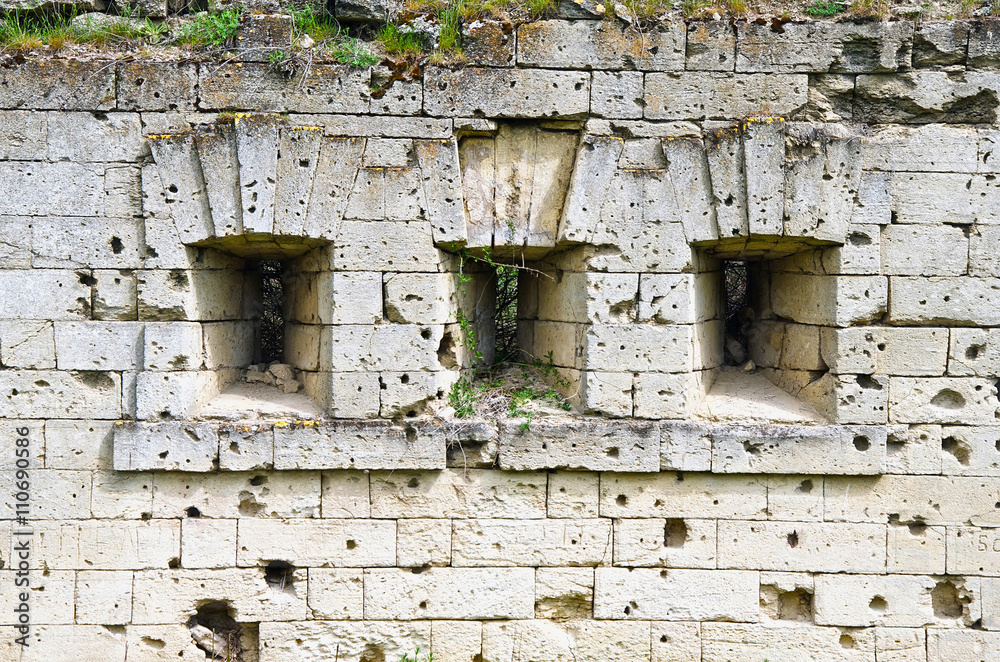 Wall at the entrance to the fortress Kerch Wall at the entrance to the fortress Kerch