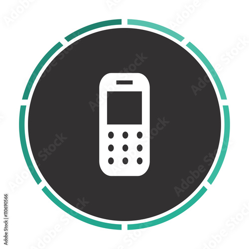 Mobile phone computer symbol