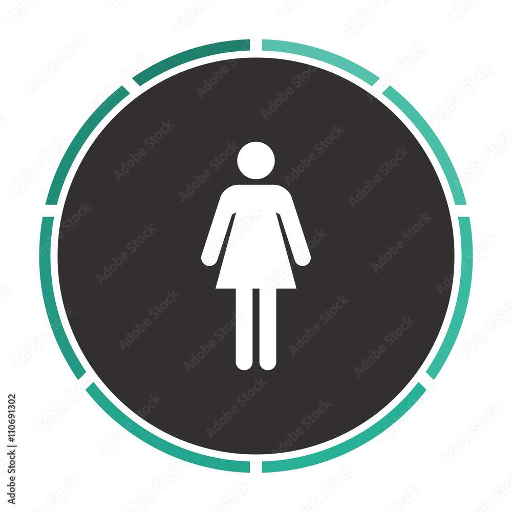 woman computer symbol woman computer symbol