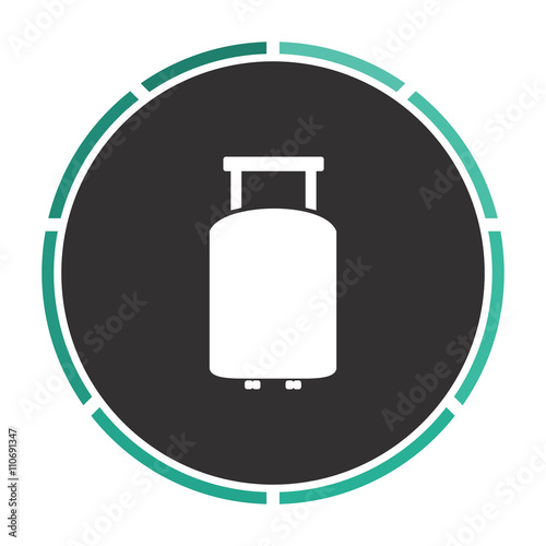 Suitcase computer symbol