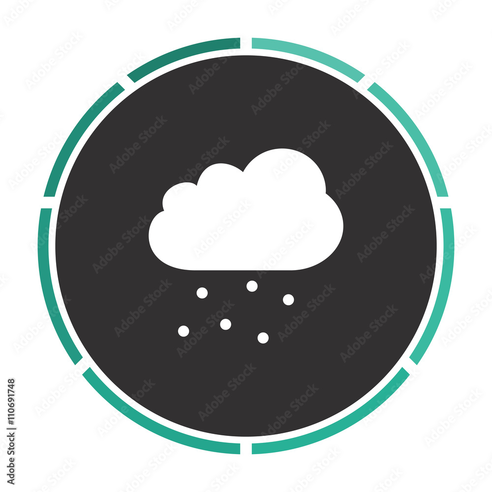 hail Simple flat white vector pictogram on black circle. Illustration icon hail Simple flat white vector pictogram on black circle. Illustration icon