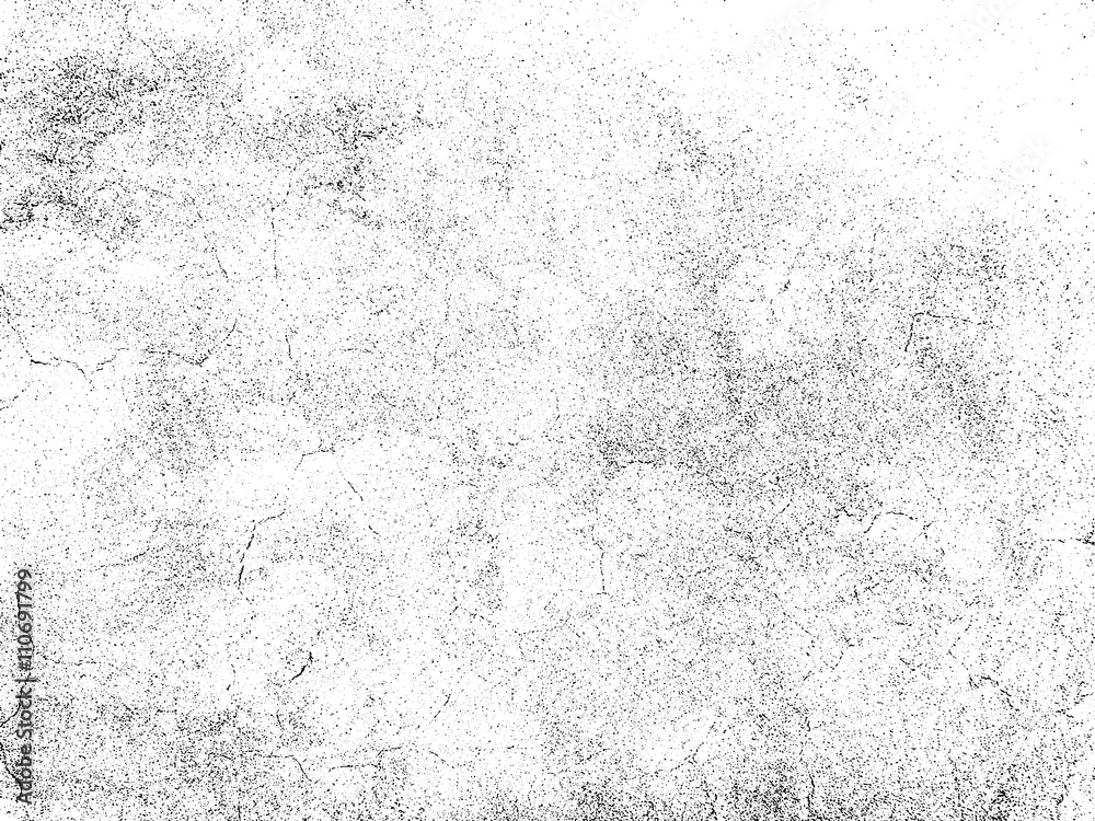 Scratched paper texture. Distressed cardboard texture. Black and white colored grunge background. Wrinkled paper texture overlay. Abstract background. Vector illustration - obrazy, fototapety, plakaty 