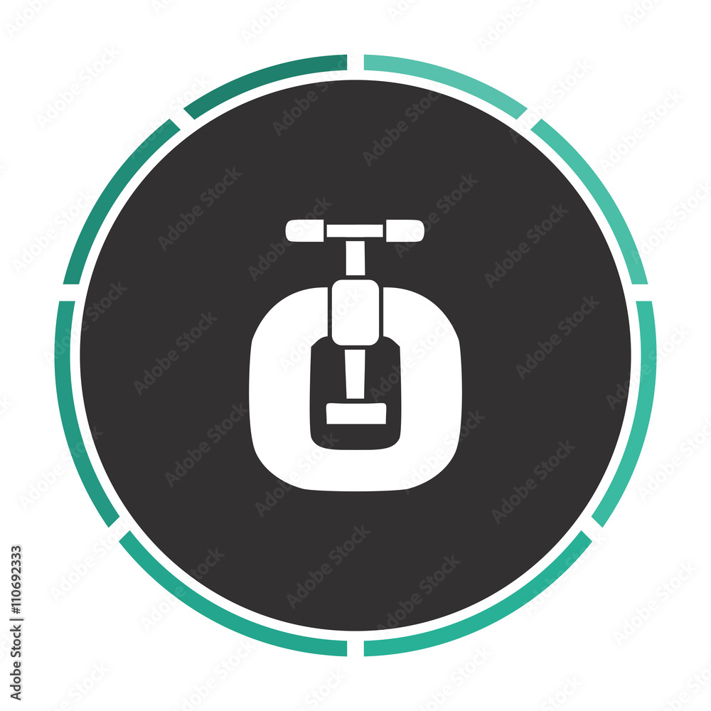 Vice Simple flat white vector pictogram on black circle. Illustration icon Vice Simple flat white vector pictogram on black circle. Illustration icon