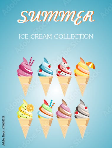 Ricos cucuruchos de helado para el verano
