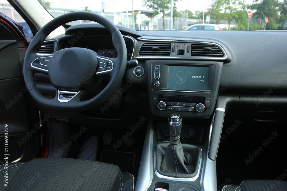 Modern car interior