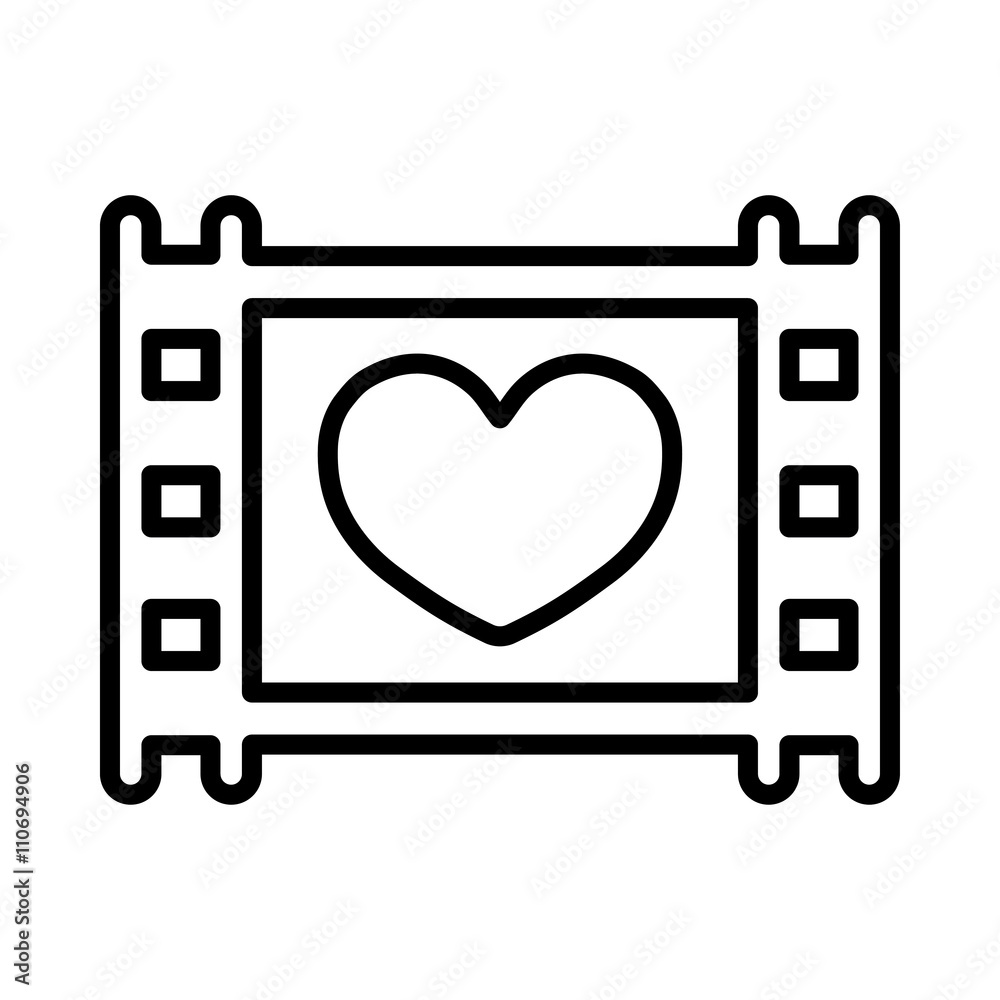 film photo video frame wedding love celebration thin line icon film photo video frame wedding love celebration thin line icon