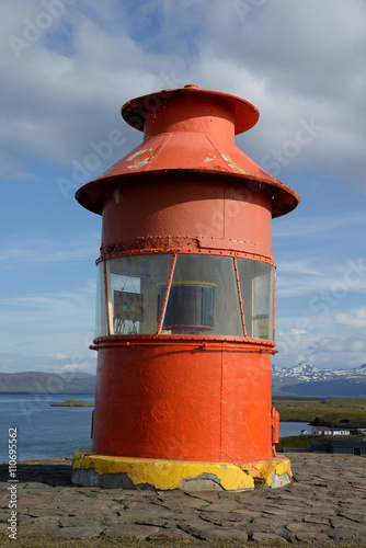 Leuchtturm in Stykkisholmur, Island