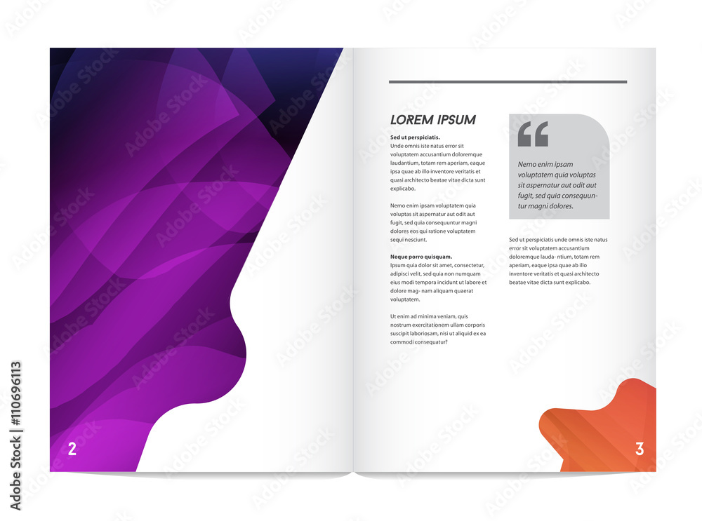 Fototapeta premium Visual identity with letter logo elements bright gradients blend