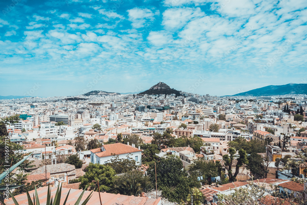 Scenic Overview of City of Athens, Greece