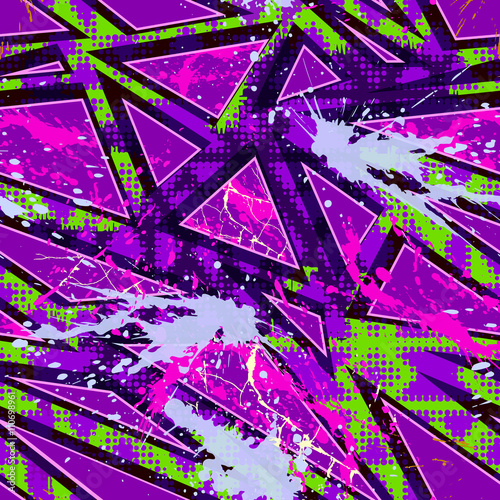 Seamless graffiti pattern