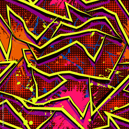 Seamless graffiti pattern