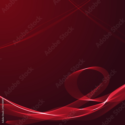 Abstract background with wavy ribbons
