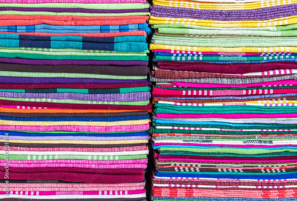 Camadas de tecidos coloridos. Camadas de tecidos coloridos.