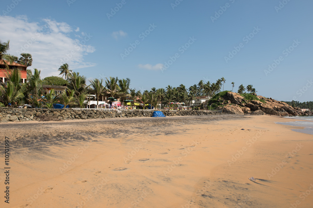 Resorts and Trees in Beach
