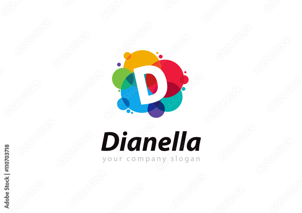 Fototapeta premium letter D logo Template for your company