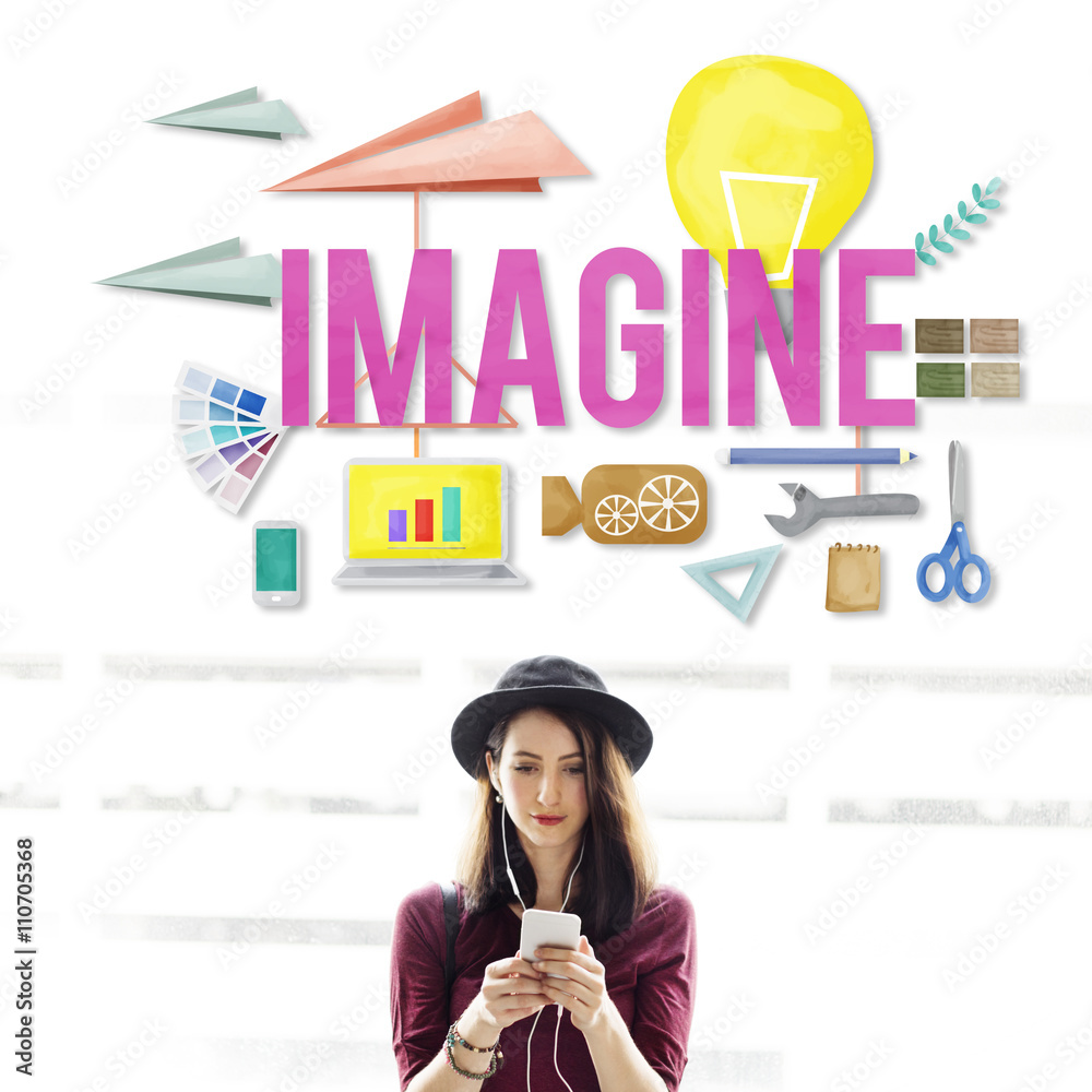 Imagine Creative Dream Expect Ideas Vision Concept Imagine Creative Dream Expect Ideas Vision Concept