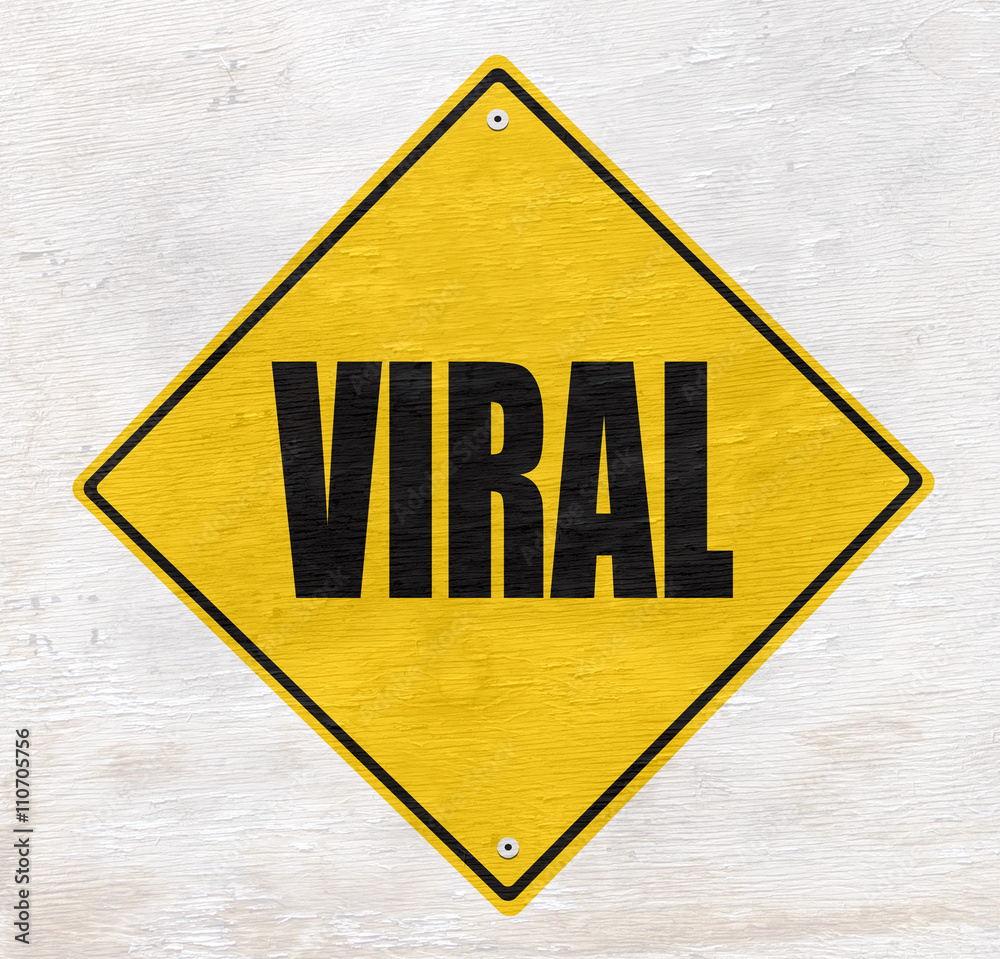 viral sign on wood grain texture viral sign on wood grain texture