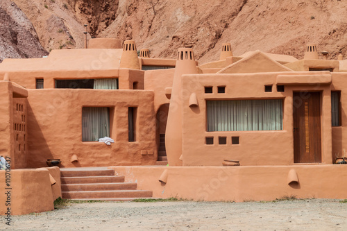 Bilde på lerret Adobe house in Purmamarca village (Quebrada de Humahuaca valley), Argentina