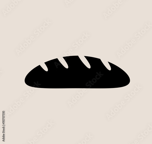 Bread Icon, a hand drawn vector illustration of a bread icon.
