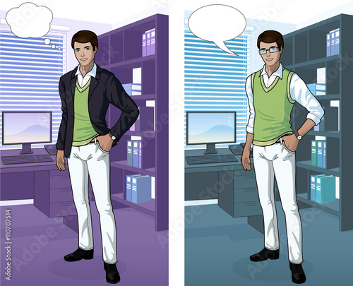 Indonesian Businessman in office interior
