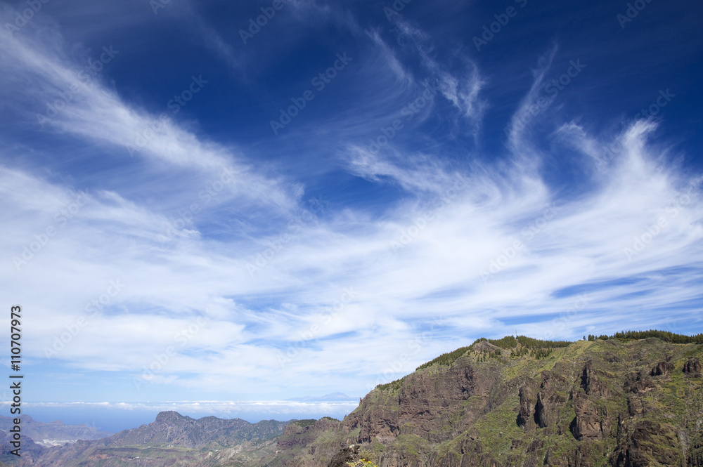 Fototapeta premium Gran Canaria, Calders de Tejeda in April