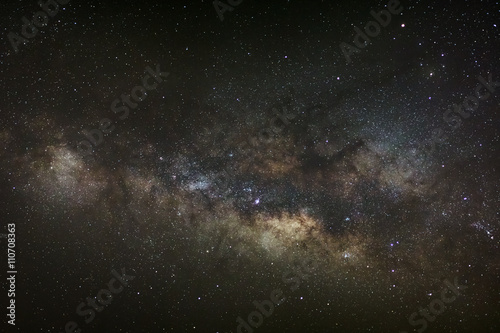 Core of Milky Way. Galactic center of the milky way, Long exposu © sripfoto