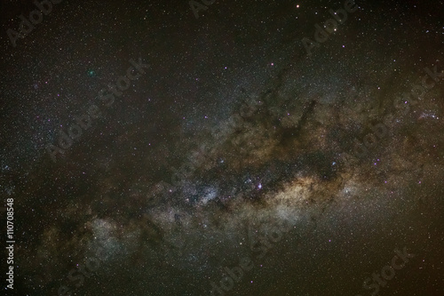 Core of Milky Way. Galactic center of the milky way, Long exposu