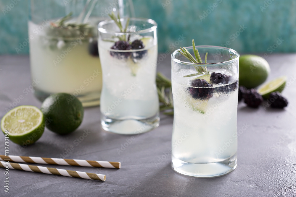 Blackberry lime and rosemary lemonade Blackberry lime and rosemary lemonade