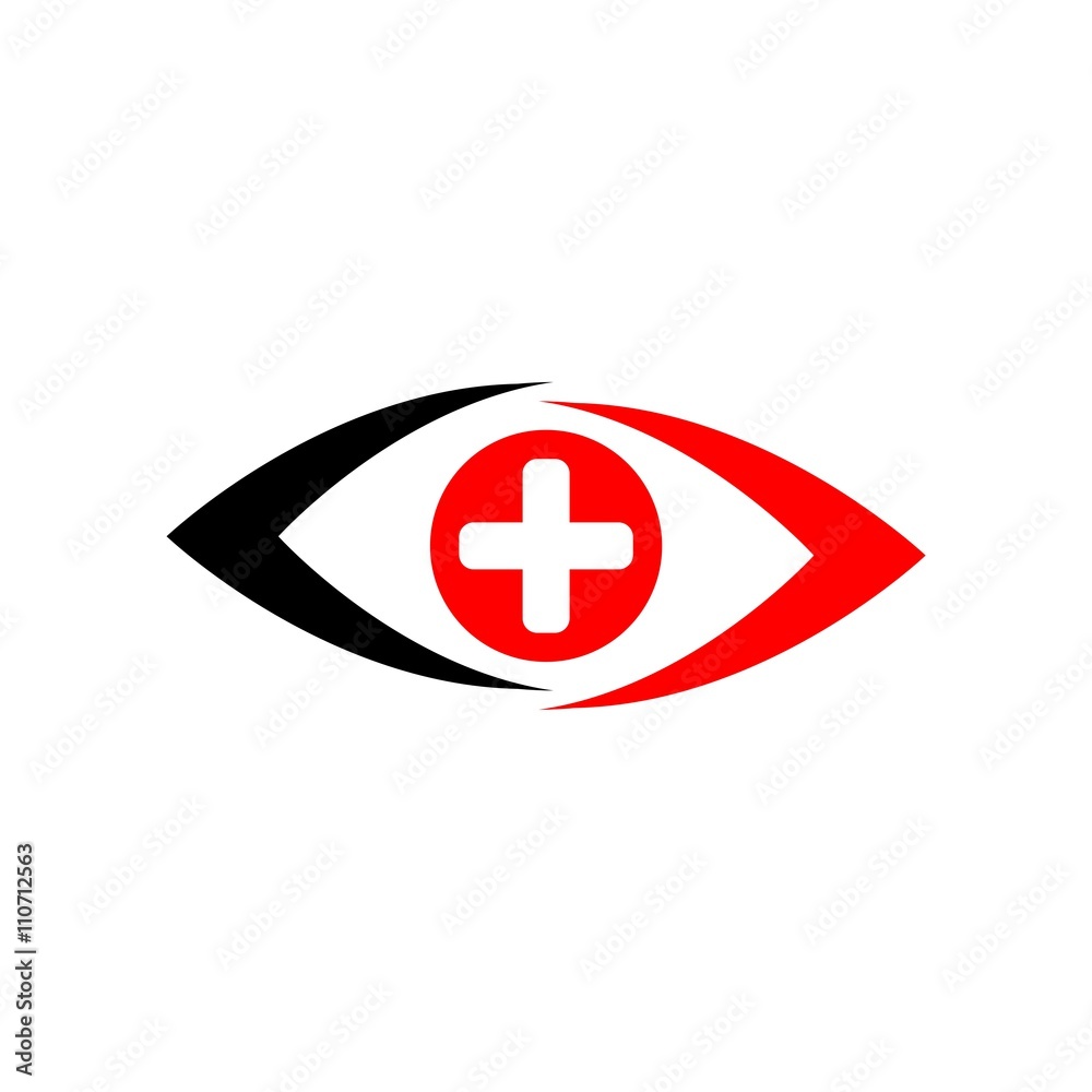 Medical logo icon vector eyes Medical logo icon vector eyes