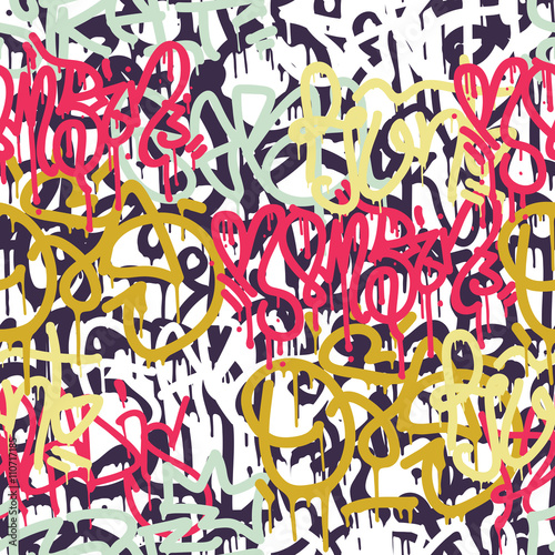 Fototapeta Graffiti tło wzór