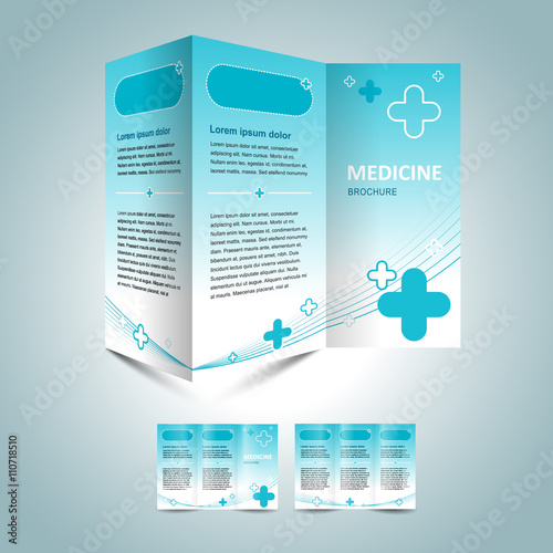 medicine brochure design template