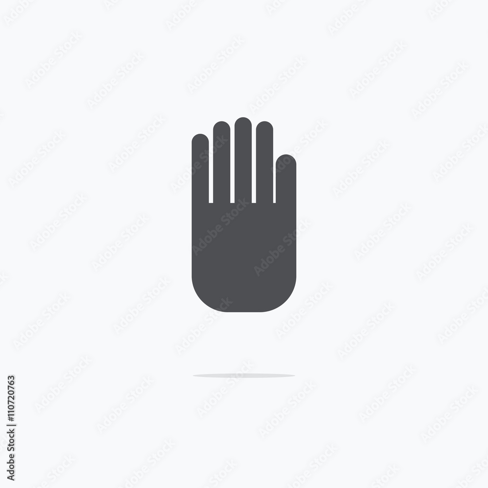 Stop hand Icon. Vector illustration. Stop hand Icon. Vector illustration.