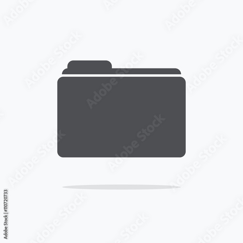 Folder icon. Vector illustration.