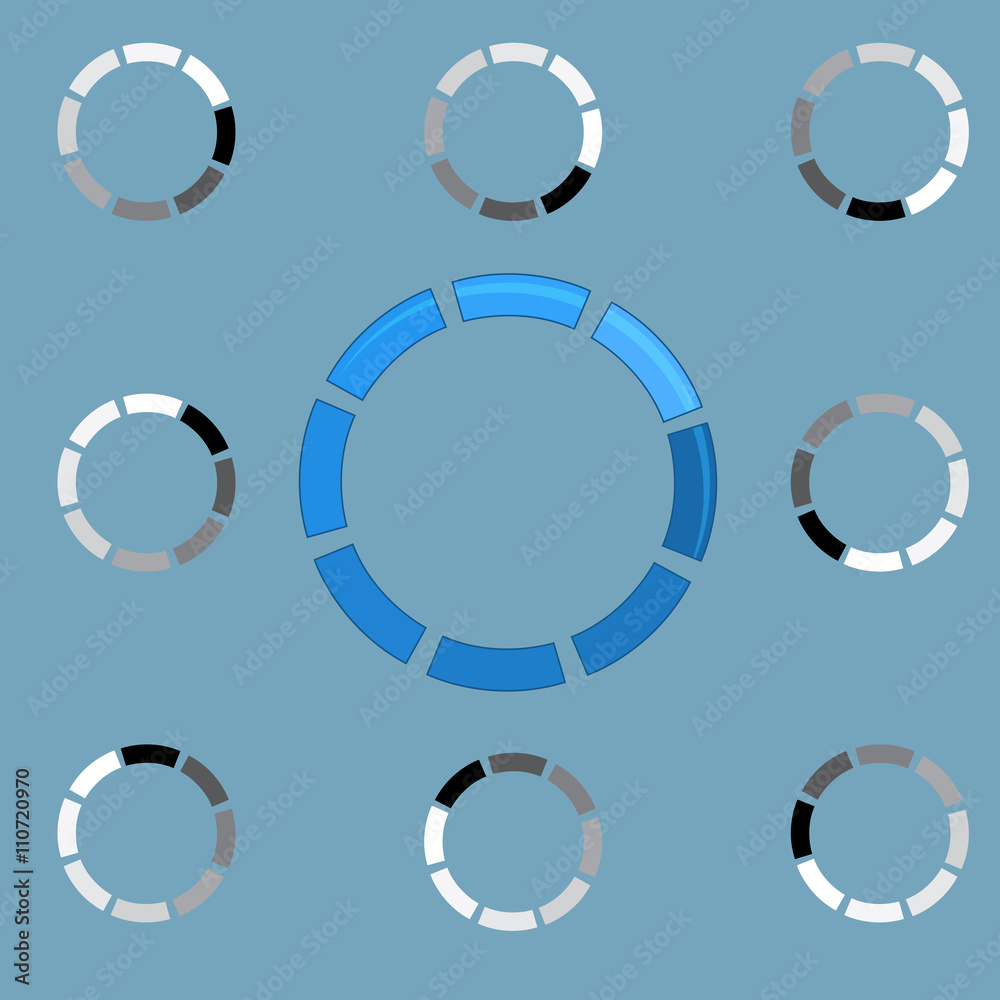Round preloader animation frame Round preloader animation frame