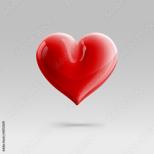  red glossy heart vector illustration (ID: 110721319)