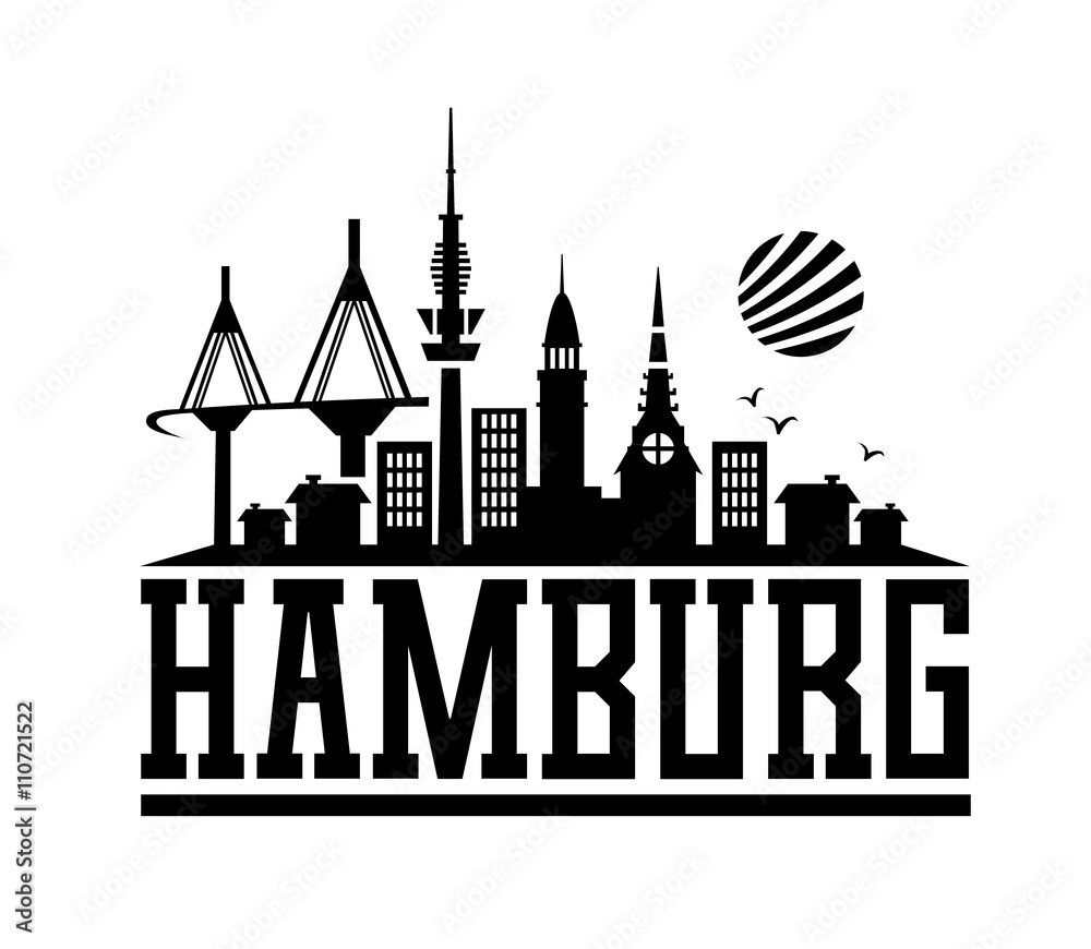Hamburg skyline design
