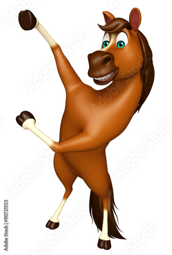 pointing Horse cartoon character