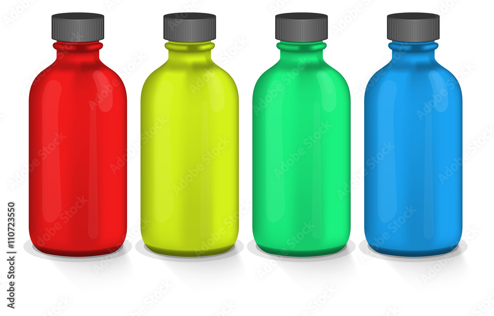 colorful plastic bottles colorful plastic bottles