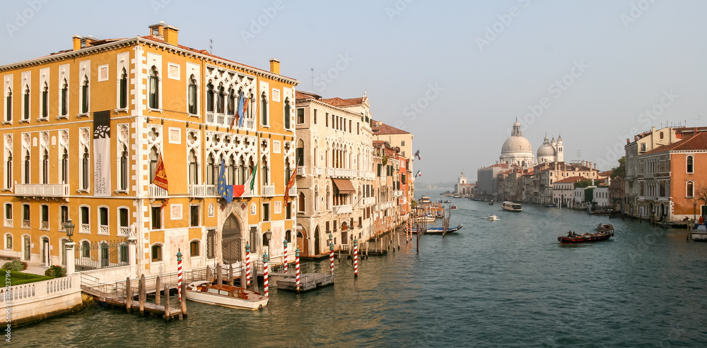 View down the Grand Canal in Venice